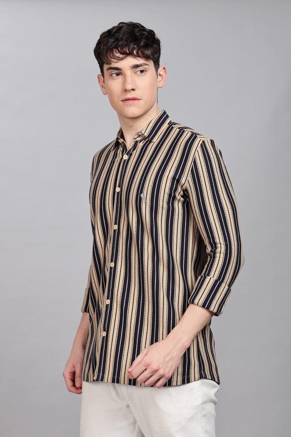 Yellow Stripes || Full Sleeve Shirts || 100% Cotton