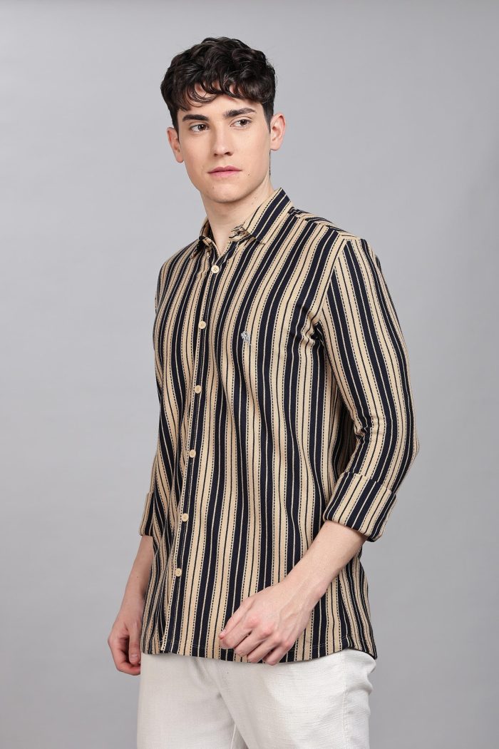 Yellow Stripes || Full Sleeve Shirts || 100% Cotton