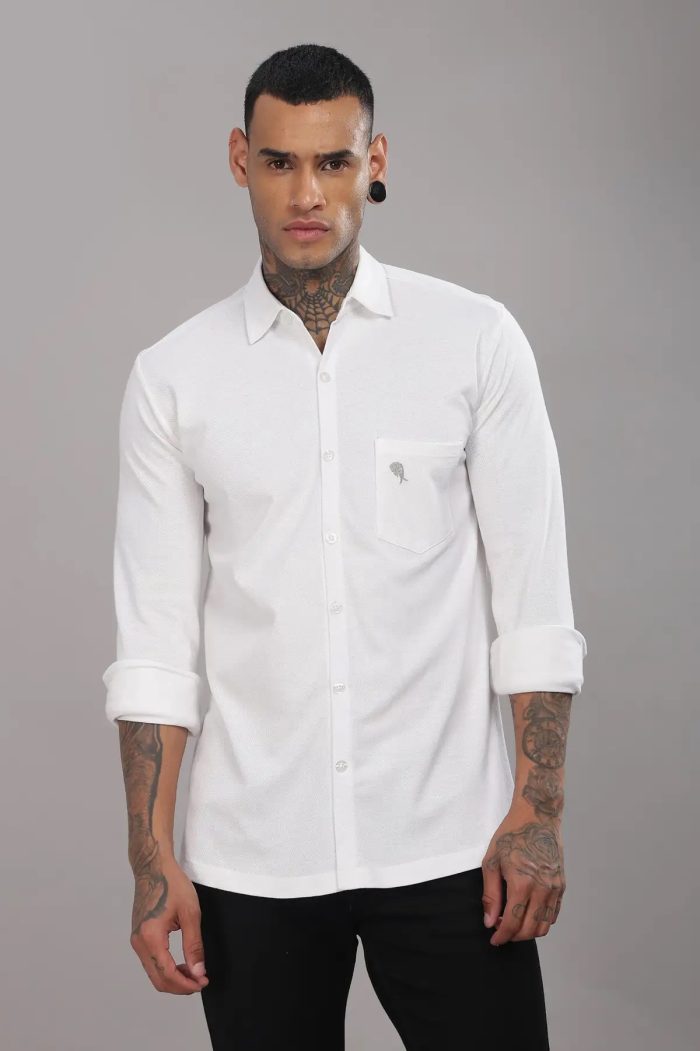 White Shirt || Full Sleeve || 100% Cotton